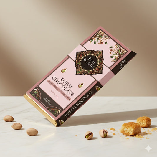 Dubai Delights | 200g Pink Splatter / Gift Bar